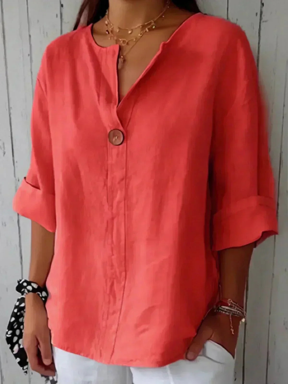 Ateliers' Relaxed V-Neck Top