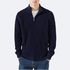 Rosemont Zipped Cable Sweater
