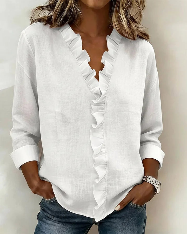 Ateliers' Neat V-line Blouse