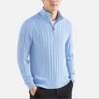 Rosemont Zipped Cable Sweater