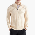 Rosemont Zipped Cable Sweater