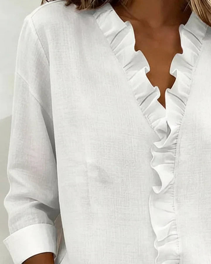 Ateliers' Neat V-line Blouse