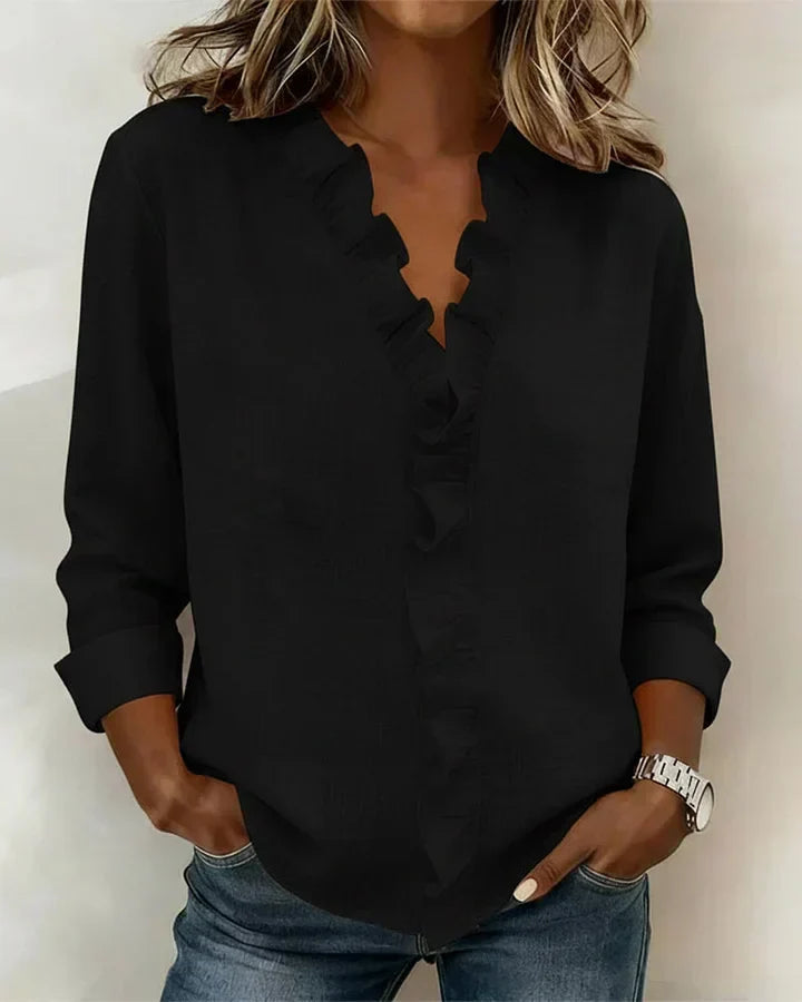 Ateliers' Neat V-line Blouse