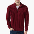 Rosemont Zipped Cable Sweater