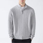 Rosemont Zipped Cable Sweater