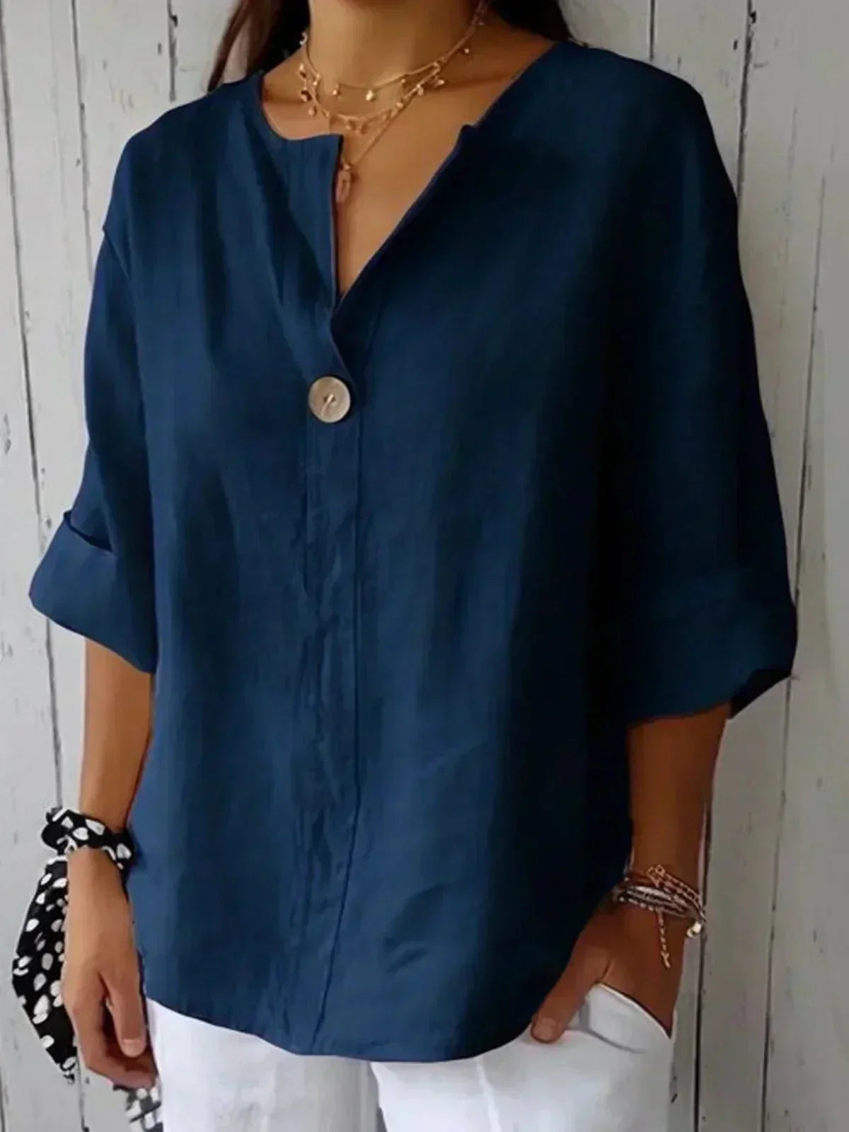 Ateliers' Relaxed V-Neck Top