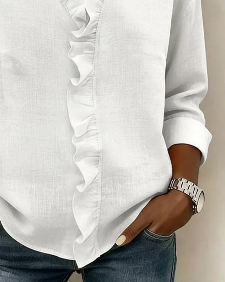 Ateliers' Neat V-line Blouse