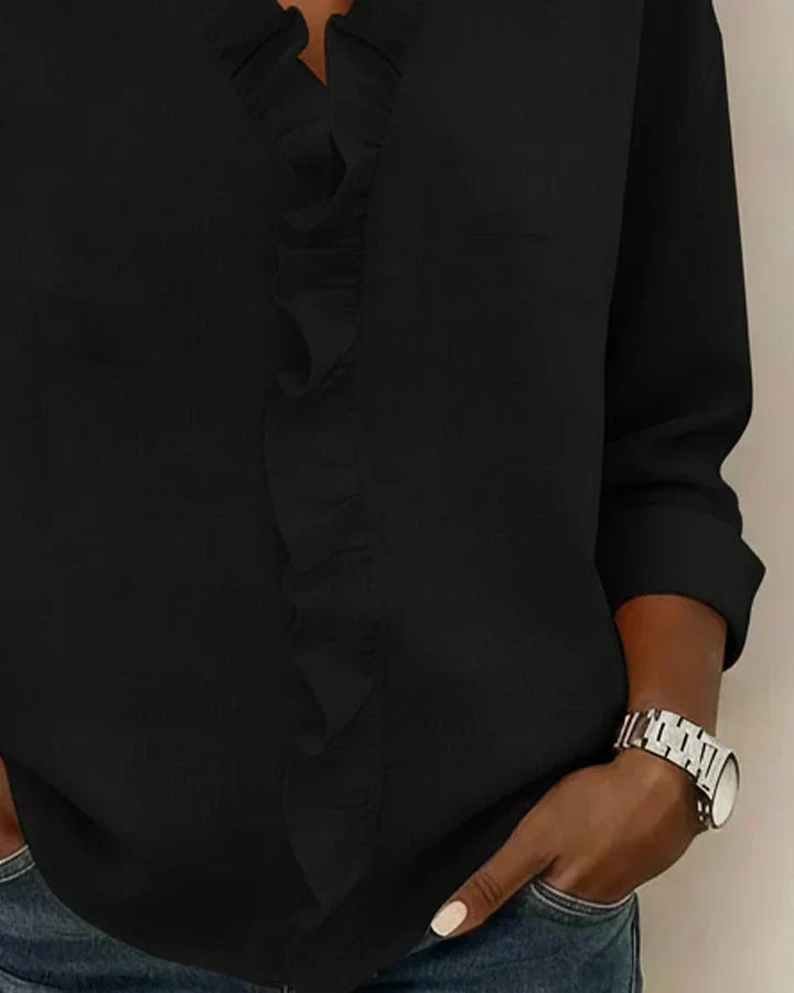Ateliers' Neat V-line Blouse
