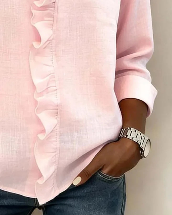 Ateliers' Neat V-line Blouse
