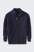 Donkerblauwe trui zonder hanger