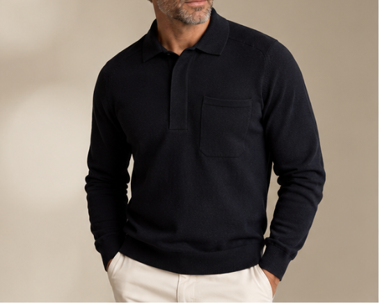Rosemont Atelier Long Sleeve Polo