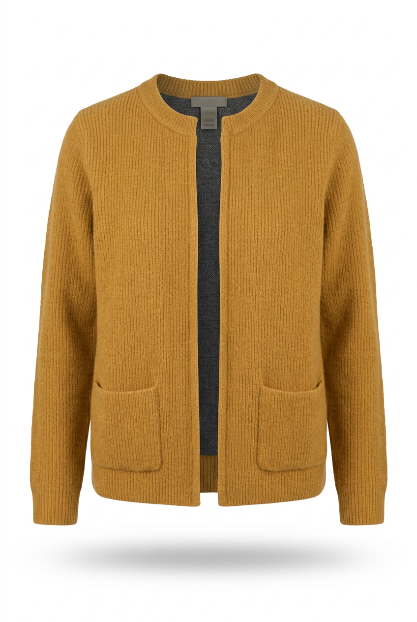 Mosterdgeel vest zonder model