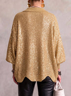 The MontClaire | Collared Cardigan With Metal Buttons