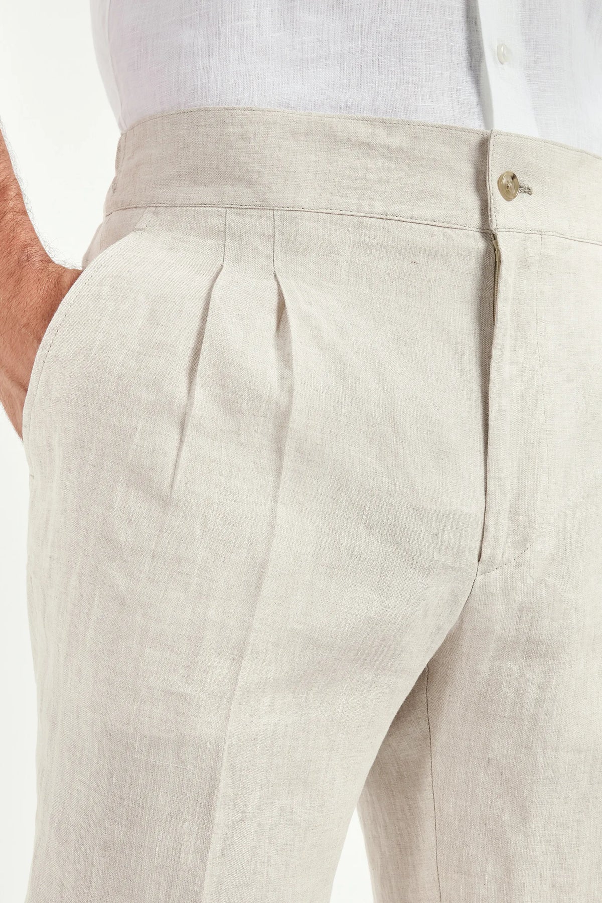 Rosemont Atelier| Sand Linen Relaxed Shorts