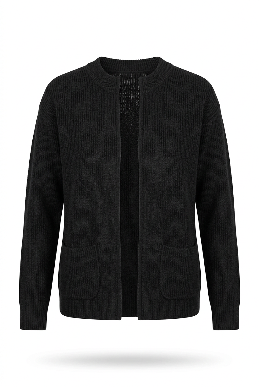 Zwart vest zonder model